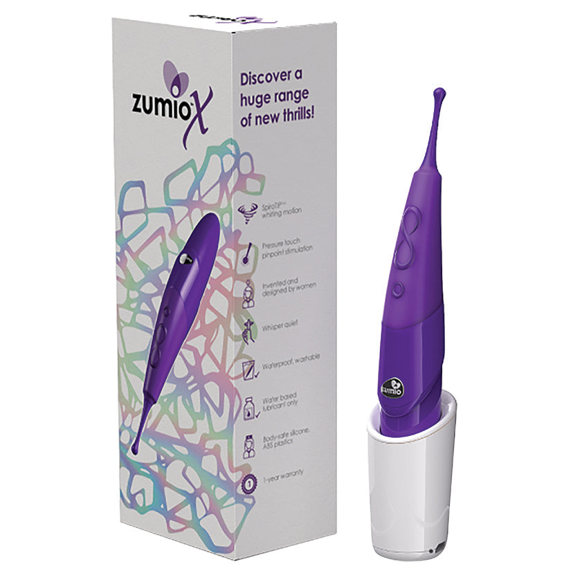 Zumio X 8 Speed Waterproof Rechargeable Vibrator Purple Main image