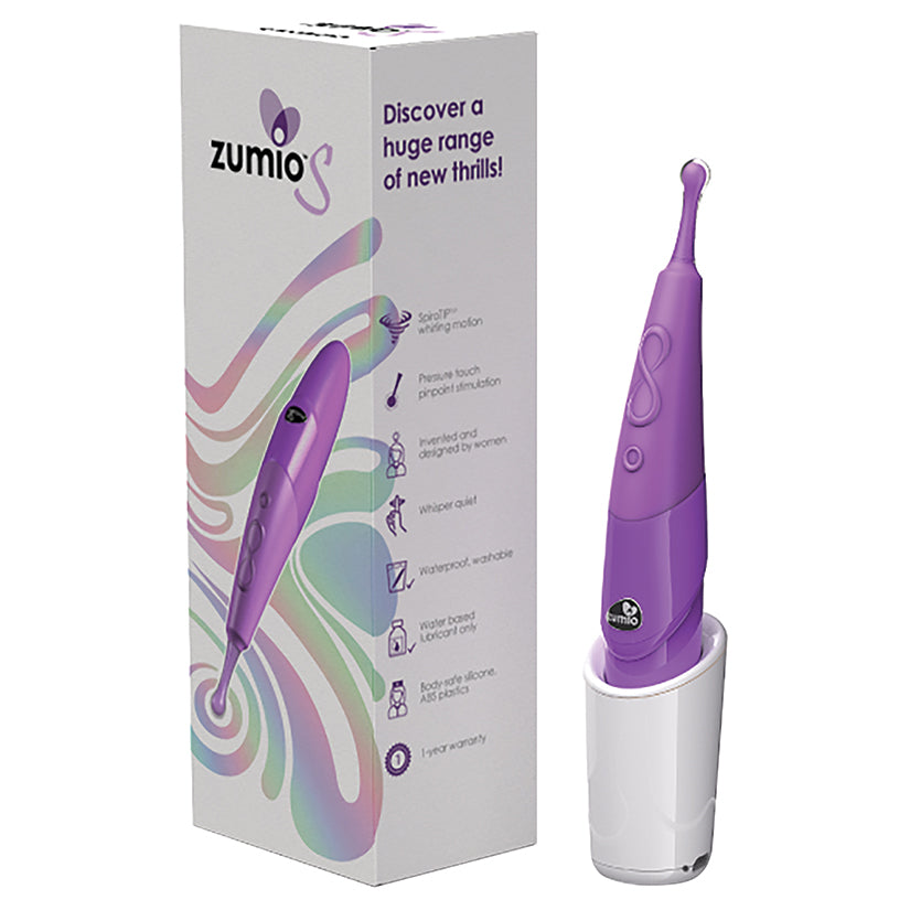Zumio S 8 Speed Waterproof Rechargeable Vibrator Light Purple Main image
