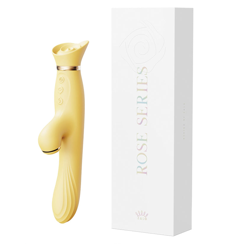 Zalo Rose Rabbit Air Pulse Rose Rabbit Vibrator Lemon Yellow Main image