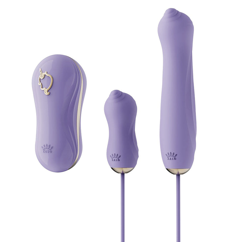 Zalo Unicorn Set Waterproof Rechargeable Air Pulse Stimulater & Vibrating Egg Main image
