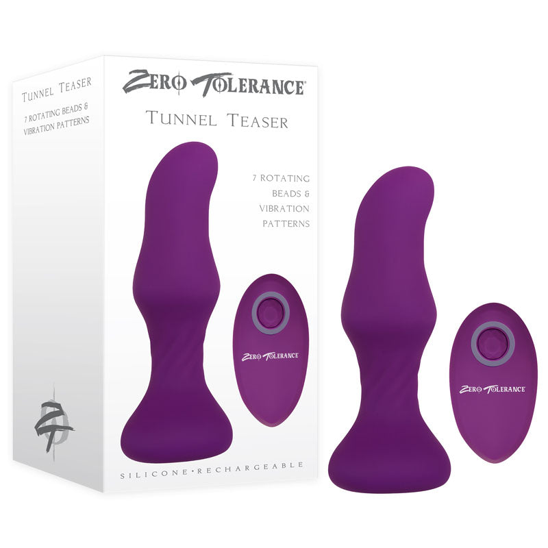 Zero Tolerance Tunnel Teaser USB Rechargeable Butt Plug With Wireless Remote Zero Tolerance