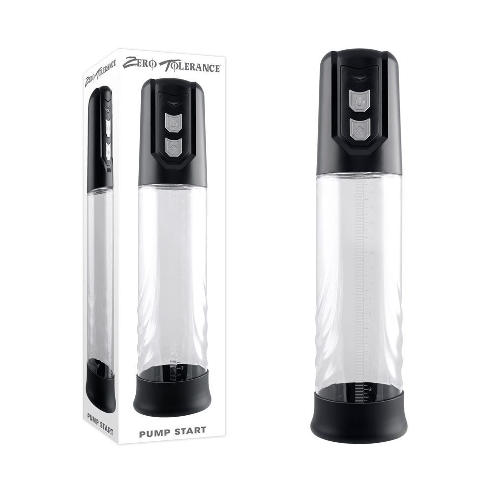 Zero Tolerance PUMP START Automatic Penis Pump Clear Zero Tolerance