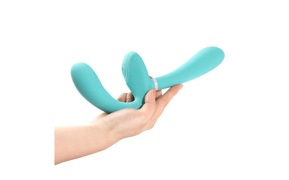 Arosum Sapphi Detachable Strapless Strap On Double Vibrator