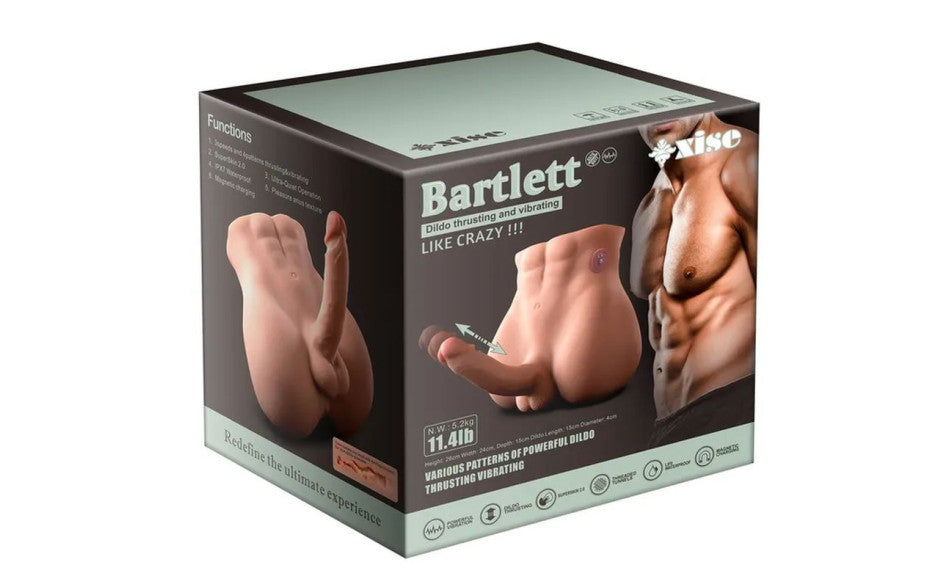 XISE Bartlett USB Auto Thrusting Male Cock & Ass 15cm