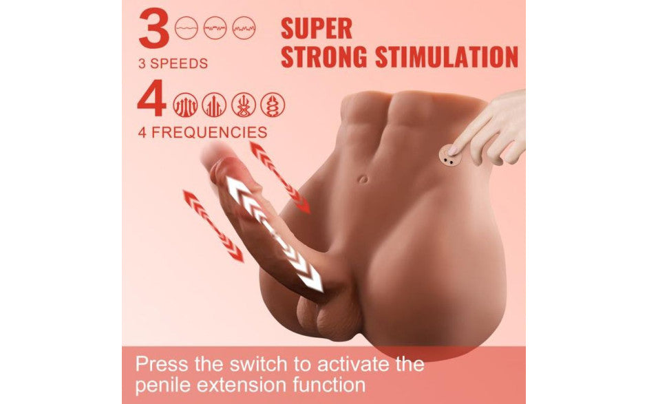 XISE Bartlett USB Auto Thrusting Male Cock & Ass 15cm
