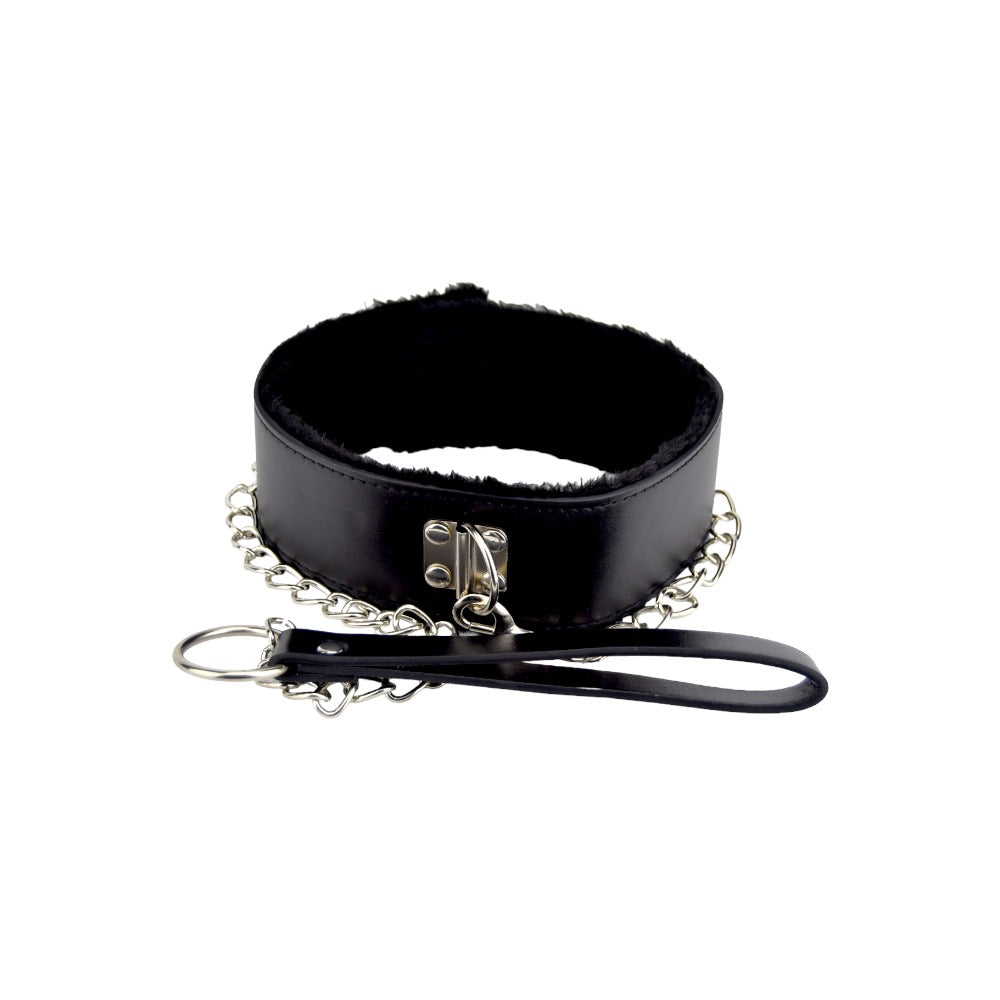 Bound to Please Furry Collar With Leash