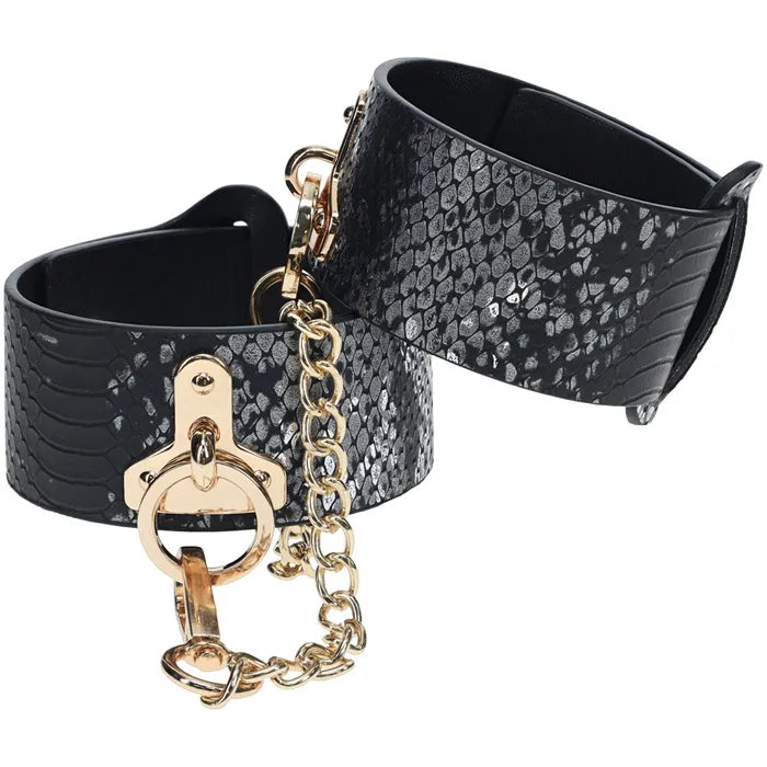 OUCH! Florence Collection - Leg Cuffs - Black Restraints Shots Toys