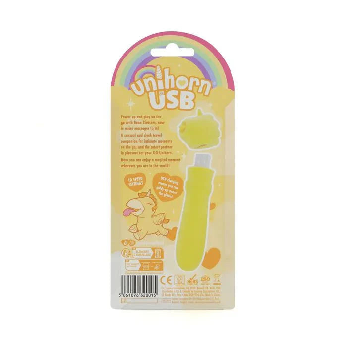 Creative Conceptions Unihorn Bean Blossom USB Rechargeable Vibrating Bullet Vibrator - LOVVA