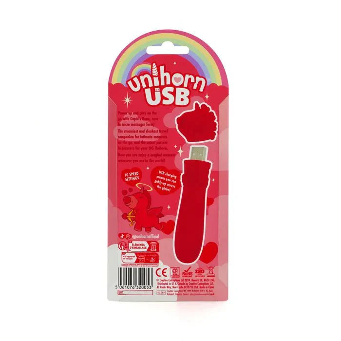 Creative Conceptions Unihorn Cupids Beau USB Rechargeable Vibrating Bullet Vibrator - LOVVA