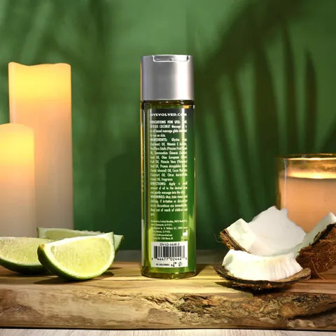 Evolved ANOINT PERFUMERY Lime Infused Coconut Massage Oil 120ml Bottle Secondary image
