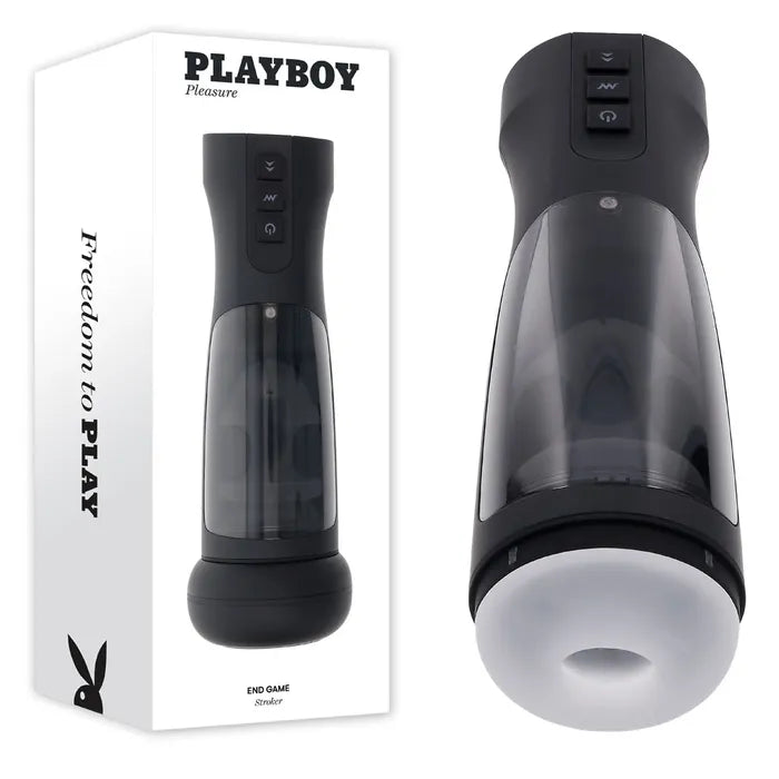 Playboy Pleasure END GAME USB Rechargeable Vibrating & Self Sanitising Stroker Playboy Pleasure Main image