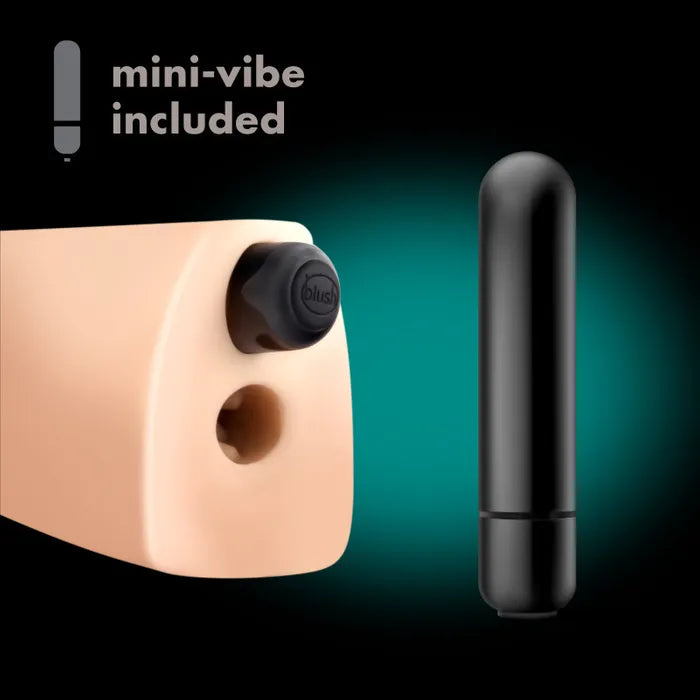 Blush Novelties M Elite Soft & Wet Natasha Vibrating Vagina Stroker Flesh Blush Novelties