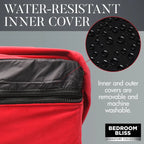 Bedroom Bliss Love Couch Sex Furniture Red XR Brands