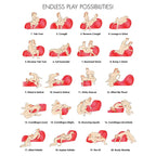 Bedroom Bliss Love Couch Sex Furniture Red XR Brands