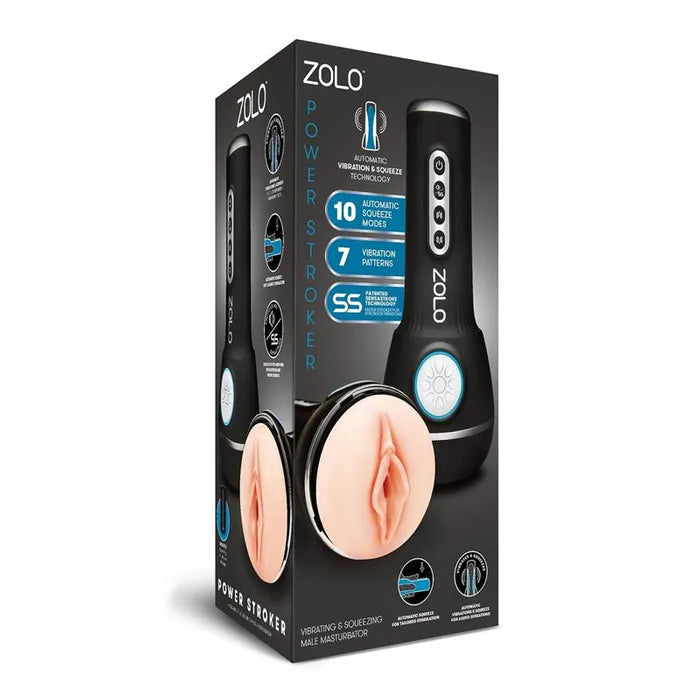 Zolo Power Stroker USB Rechargeable Powered Masturbator Flesh Zolo Main image