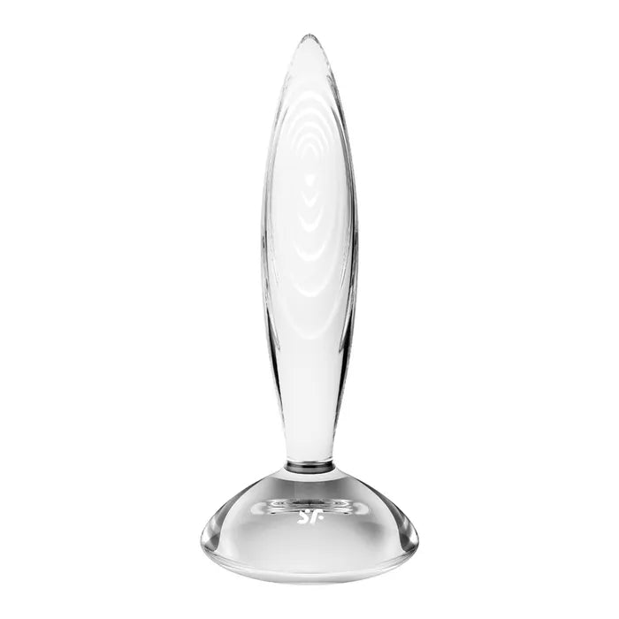 Satisfyer Sparkling Crystal Glass Butt Plug Clear Satisfyer