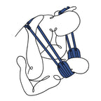 Pivot Deluxe Doggie Strap Position Harness Strap Black Sportsheets