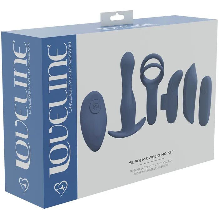 Shots Toys LOVELINE Supreme Weekend Kit USB Rechargeable 5 Piece Kit Shots Toys