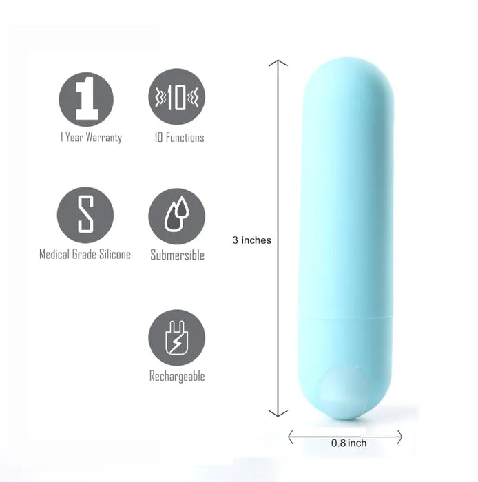 Maia Jessi USB Rechargeable Bullet Vibrator 7.6cm Secondary image