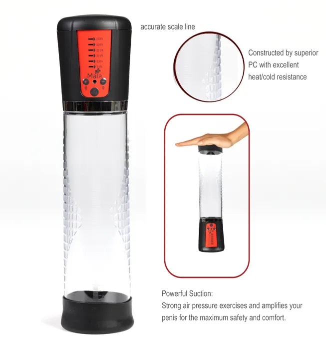 Maia Jackson USB Rechargeable Penis Pump Clear Maia Toys
