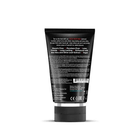 Wicked Jelle Heat Warming Water Based Anal Lubricant 4 Oz Bottle Secondary image