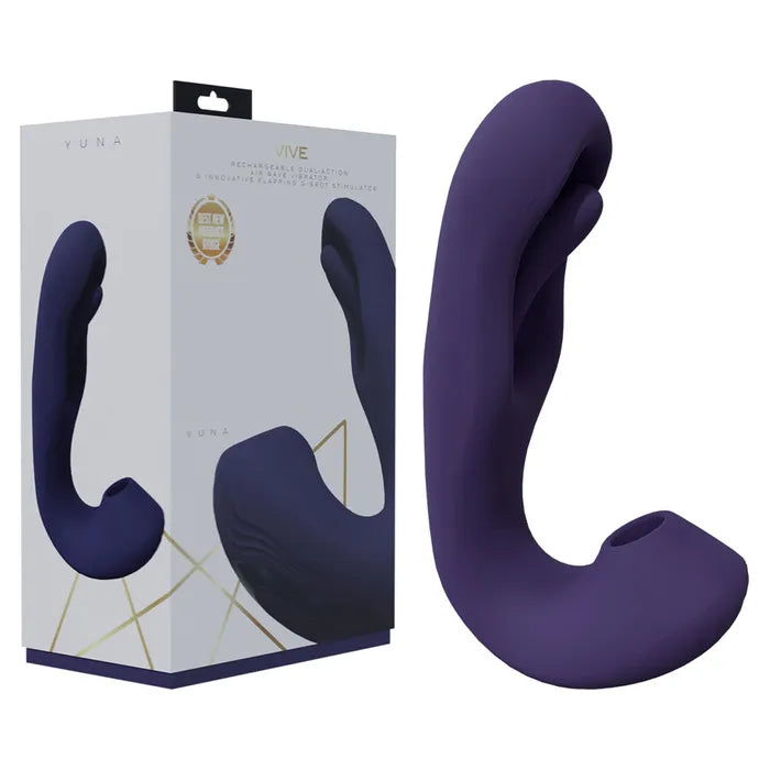 Shots Toys VIVE Yuna USB Rechargeable Flapping Vibrator With Air Pulsation Secondary image