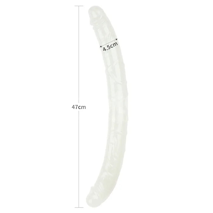 Lovetoy Lumino Play Glow In The Dark Double Dildo 18.5 Inch Blue Lovetoy