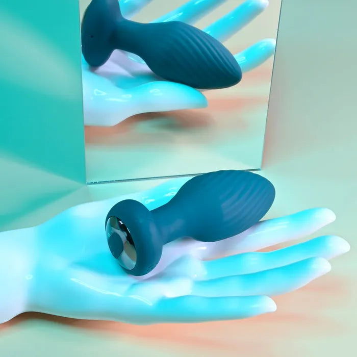 Playboy Pleasure SPINNING TAIL TEASER USB Rechargeable Vibrating & Rotating Butt Plug With Wireless Remote Playboy Pleasure