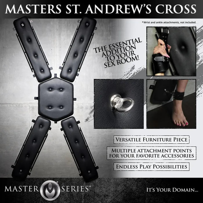 Master Series Master St Andrew's Cross Bondage Furniture XR Brands