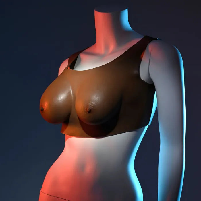 Gender X UNDERGARMENTS PLATE Dark Wearable Breasts C Cup Brown Gender X