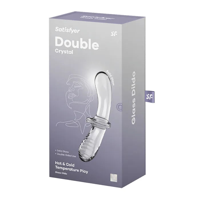 Satisfyer Double Crystal Glass Double Ended Dildo Clear Satisfyer