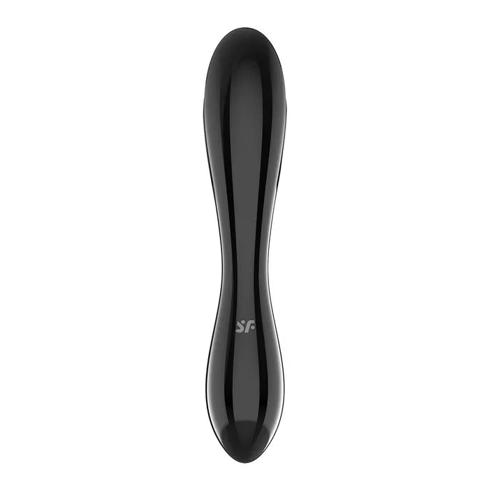 Satisfyer Dazzling Crystal 1 Glass Double Ended Dildo Black Satisfyer