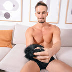 SPORTSHEETS Spiked Sensory Mitt Furry Mitt With Spikes Black Sportsheets
