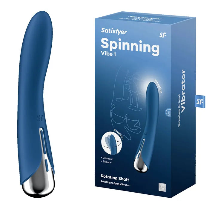 Satisfyer Spinning Vibe 1 USB Rechargeable Rotating Vibrator 17.8cm Satisfyer