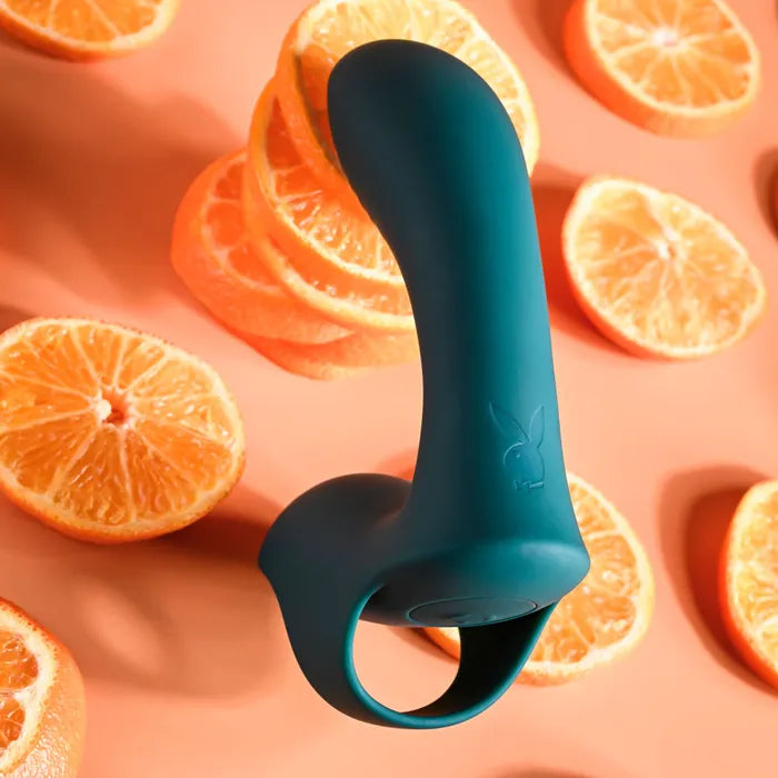 Playboy Pleasure WRAPPED AROUND YOUR FINGER USB Rechargeable Finger Stimulator Playboy Pleasure