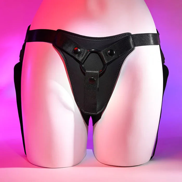 Gender X PLEASURE HARNESS - Black Adjustable Harness (No Probe Included) Secondary image