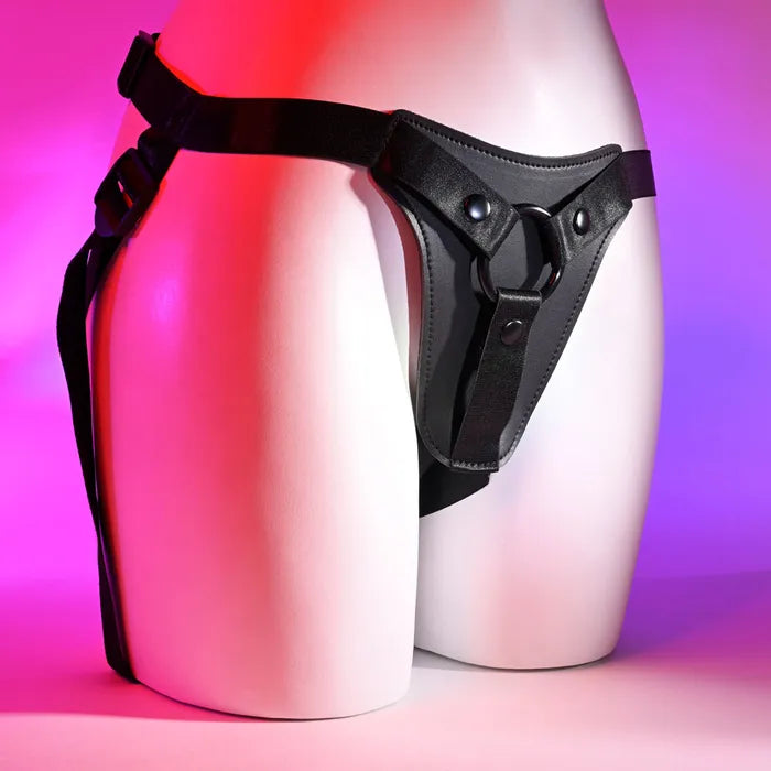 Gender X PLEASURE HARNESS - Black Adjustable Harness (No Probe Included) Gender X