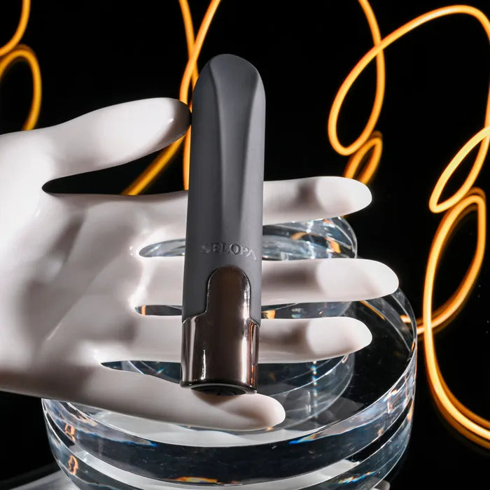 Selopa LITTLE BUDDY USB Rechargeable Vibrating Bullet Vibrator Black Selopa