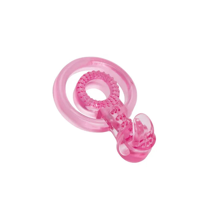 Bodywand Rechargeable Duo Ring With Clit Tickler USB Rechargeable Vibrating Cock Ring Bodywand