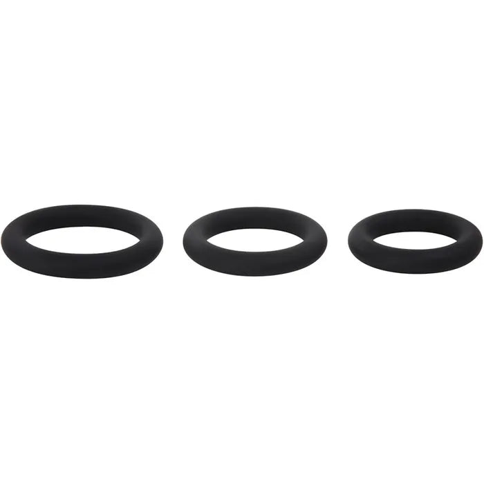 Adam & Eve Silicone Penis Ring Set Set Of 3 Sizes Adam & Eve