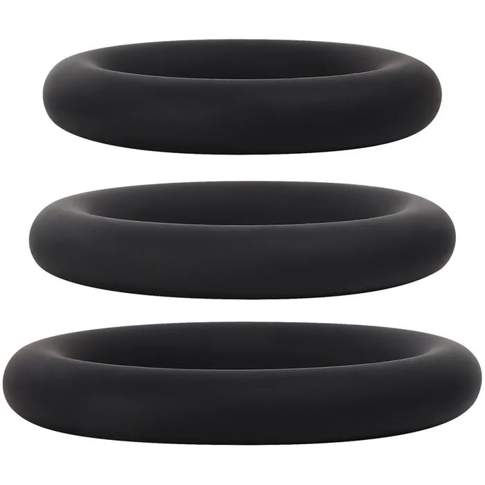 Adam & Eve Silicone Penis Ring Set Set Of 3 Sizes Adam & Eve