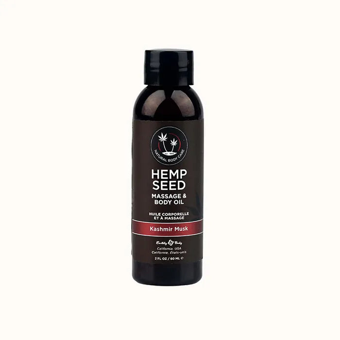Earthly Body Hemp Seed Scented Massage & Body Oil 59ml Bottle Earthly Body