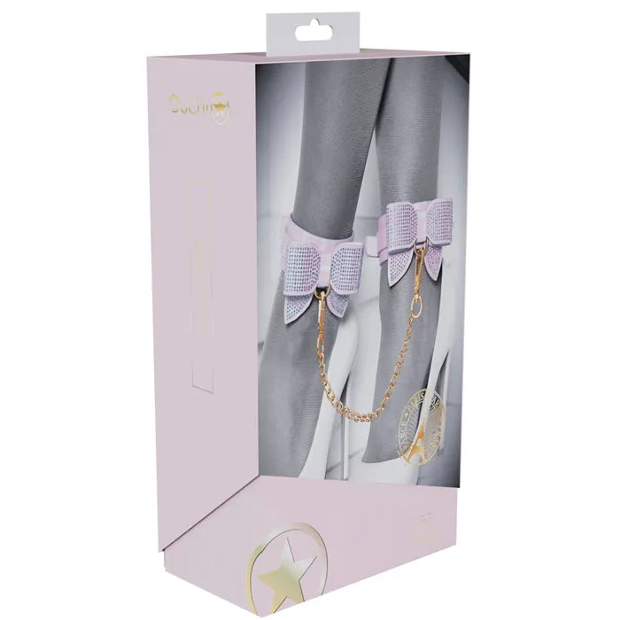 OUCH! Paris Collection Leg Cuffs Restraints Pink Shots Toys