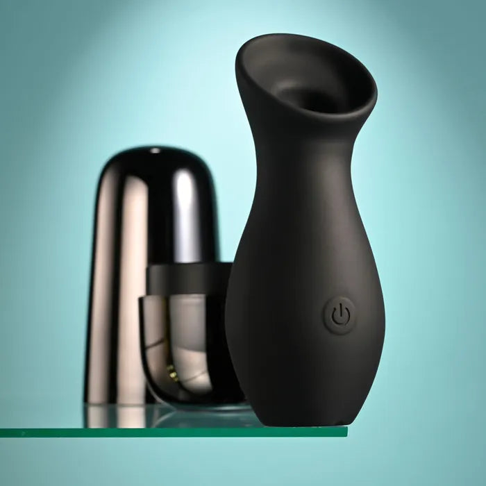 Playboy Pleasure THE JET SET SUCKER Sucking Stimulator With Rechargeable Charging Case 10.3cm Playboy Pleasure