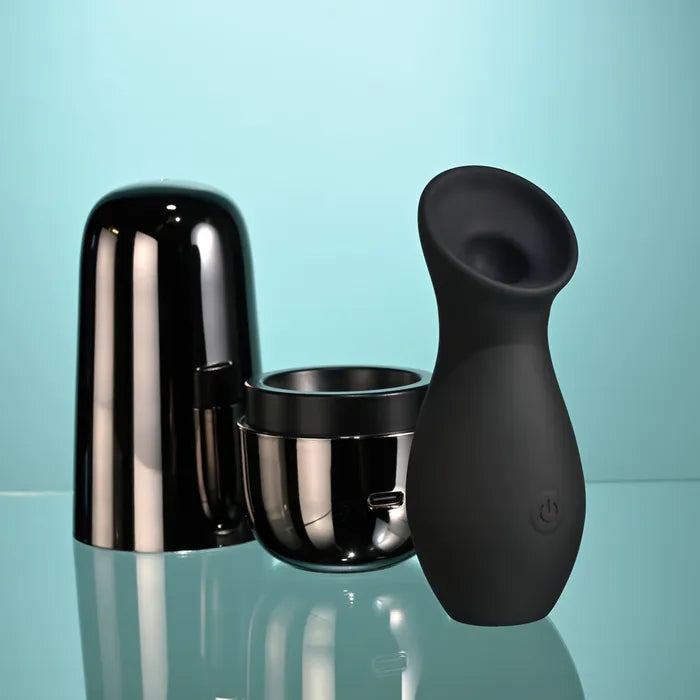 Playboy Pleasure THE JET SET SUCKER Sucking Stimulator With Rechargeable Charging Case 10.3cm Playboy Pleasure