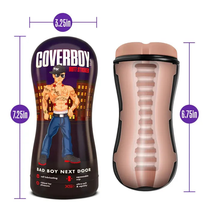 Blush Novelties Coverboy Bad Boy Next Door Male Ass Stroker Blush Novelties