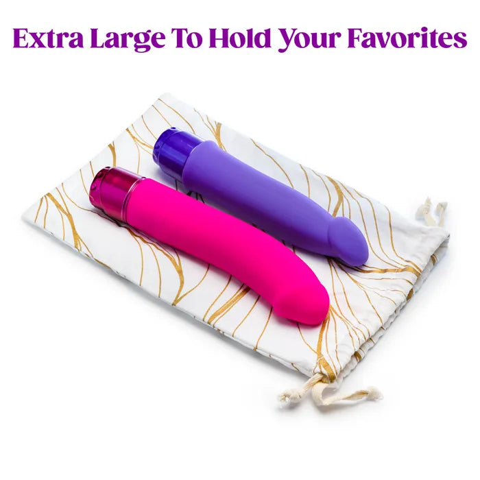 Blush Novelties The Collection Embrace Cotton Toy Storage Bag Blush Novelties
