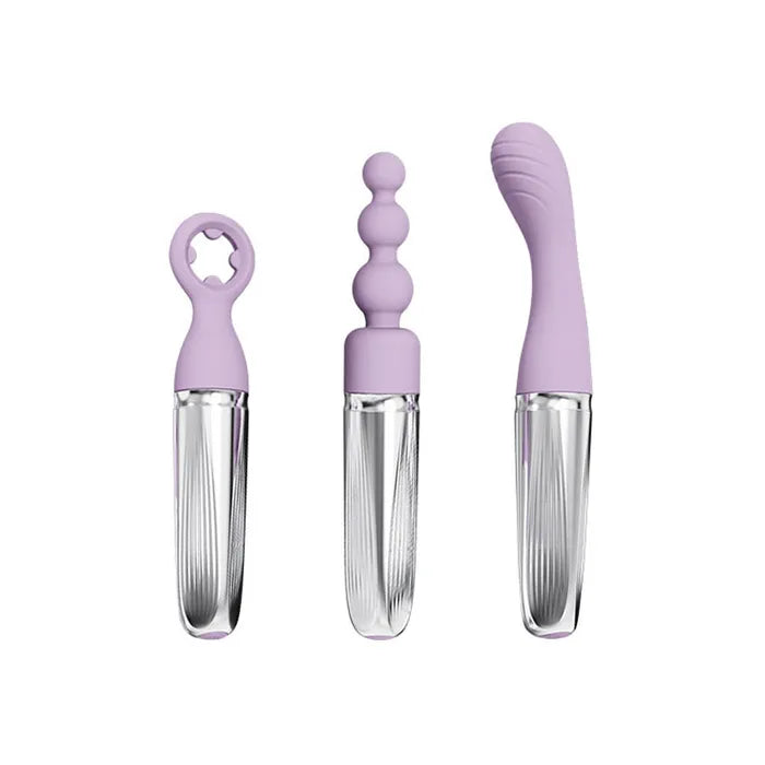 Adam & Eve SWEET DREAMS MASSAGER KIT USB Rechargeable Point Stimulator With 8 Interchangeable Tips Adam & Eve