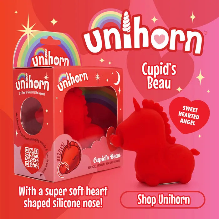 Creative Conceptions Unihorn Cupids Beau USB Rechargeable Heart Nosed Stimulator Creative Conceptions