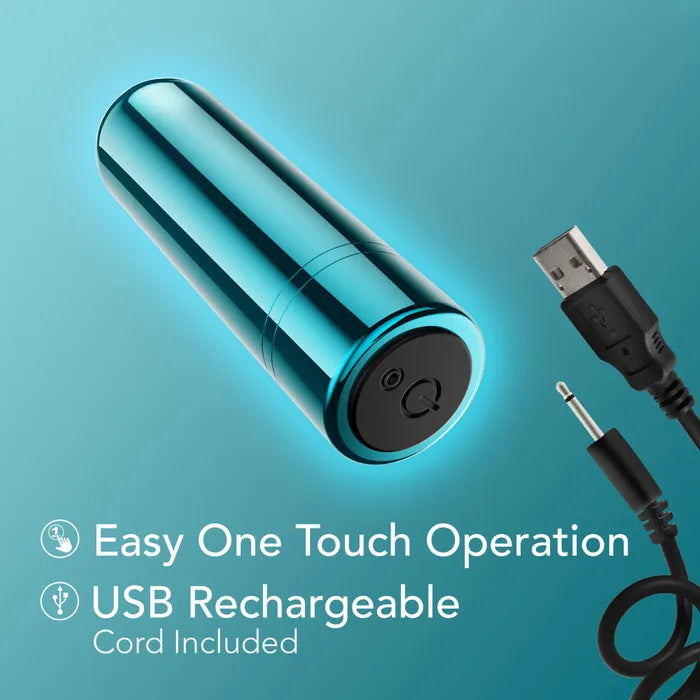 Blush Novelties Kool Vibes Rechargeable Mini USB Rechargeable Bullet Vibrator 6.4cm Blush Novelties